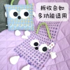 Wholesale of cartoon multi-functional throw pillows, quilts, two-in-one recreational house, car nap throw pillows, quilts and blankets Specification image
